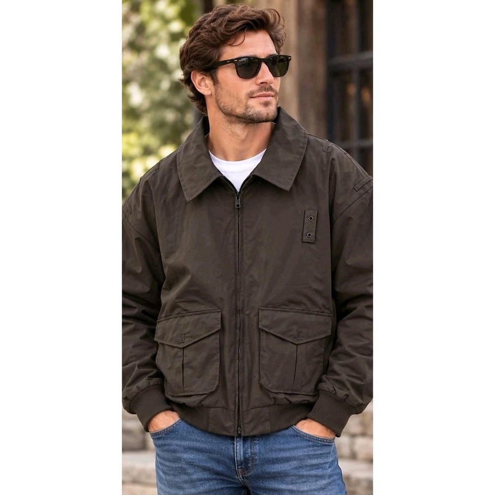 FLYING CROSS Ultra Duty Uniform Jacket, 58109, Brown, NWT Large Long